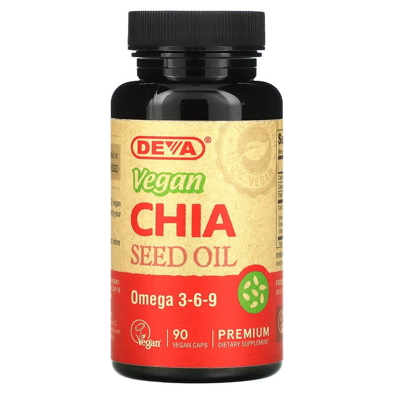 Deva Premium Vegan Chia Seed Oil 90 Vegan Caps Shopee Malaysia