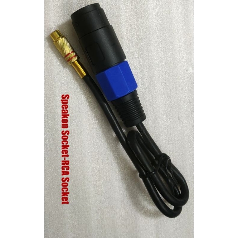 SPEAKON FEMALE CONNECTOR To 6.35mm 1/4" Male Mono TS - Foto 11