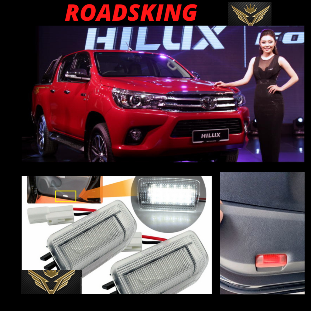 [2PCS] TOYOTA HILUX VIGO REVO ROGUE ROCCO SIDE DOOR LIGHT WELCOME LIGHT ...