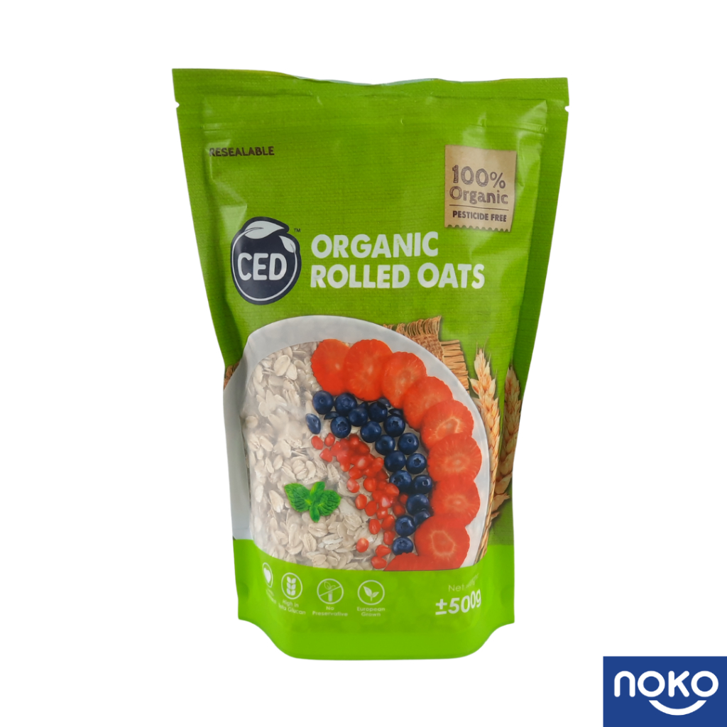 CED Organic Rolled Oats | 100% Organic (500g) | Shopee Malaysia