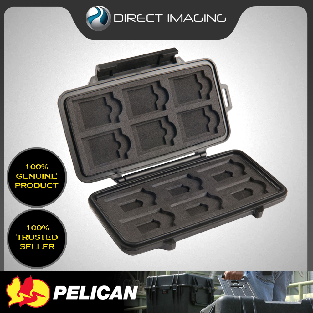 Pelican 0915 Memory Card Case for 12 SD, 6 miniSD, and 6 microSD Cards ...