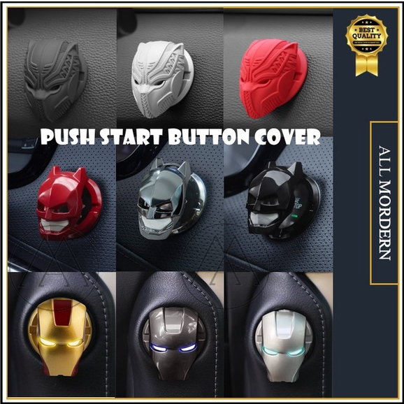 【ALL MORDERN】Auto Push Start Button Cover Universal Car Engine Start ...
