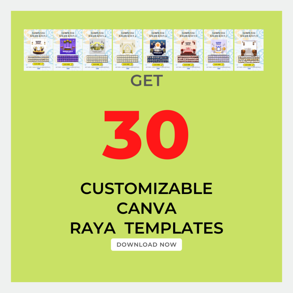 INSTAGRAM POST RAYA TEMPLATE USING CANVA | Shopee Malaysia