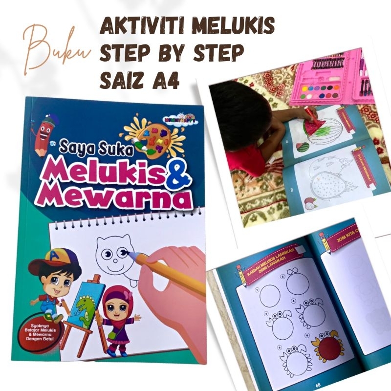 Buku Aktiviti Kanak Kanak Buku Melukis Mewarna Kanak Kanak Kanak ...