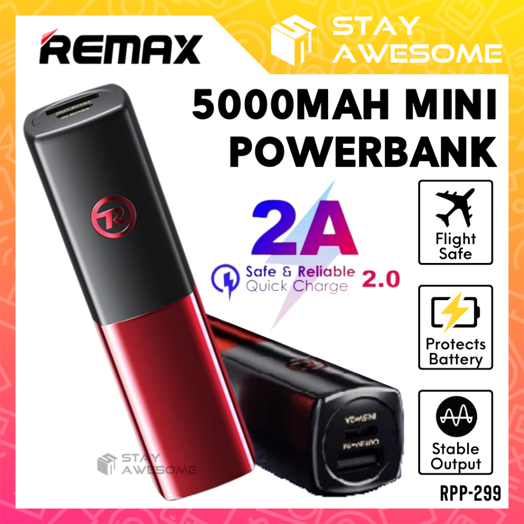 REMAX Powerbank Original Flight Safe Travel Mini Powerbank Kecil ...