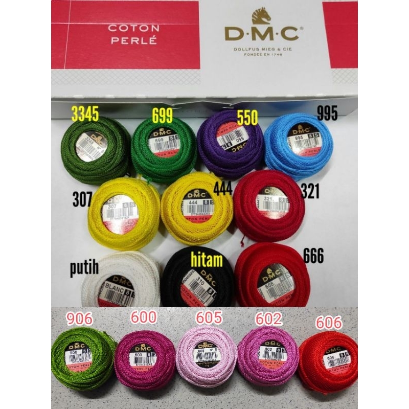 DMC Crochet Thread 100 Pearl Cotton Single Colour Shopee Malaysia