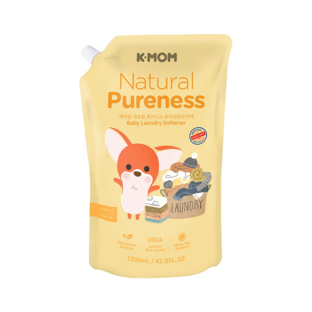 KMOM Natural Pureness Laundry Softener 1300ml Shopee Malaysia