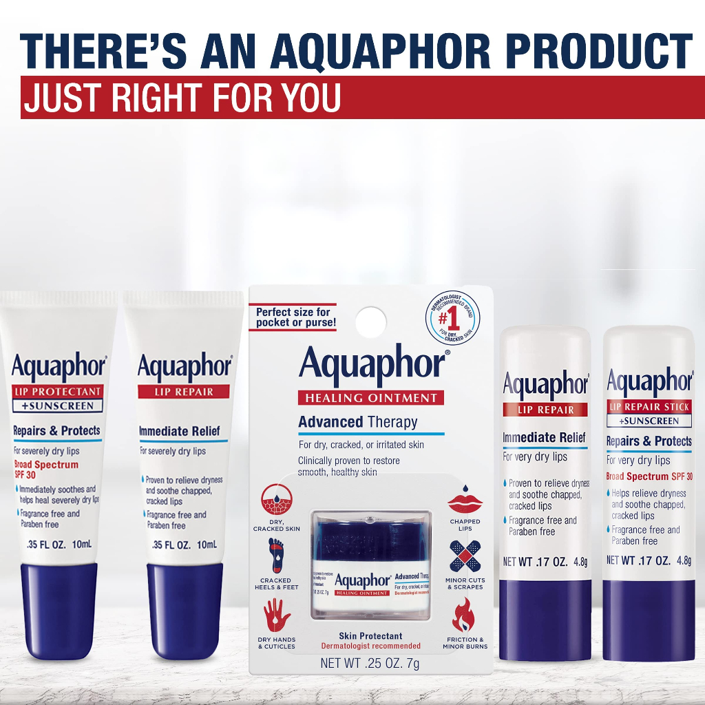 Aquaphor, Lip Protectant + Sunscreen Broad Spectrum, Original/SPF 30