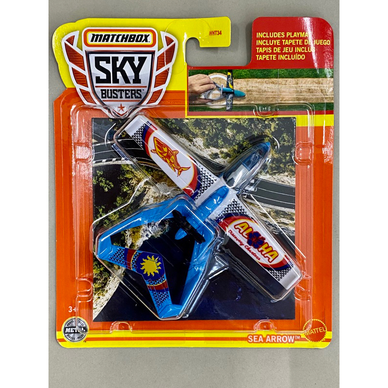 Matchbox SEA ARROW Blue White Sky Busters Seaplane Aircraft Diecast ...