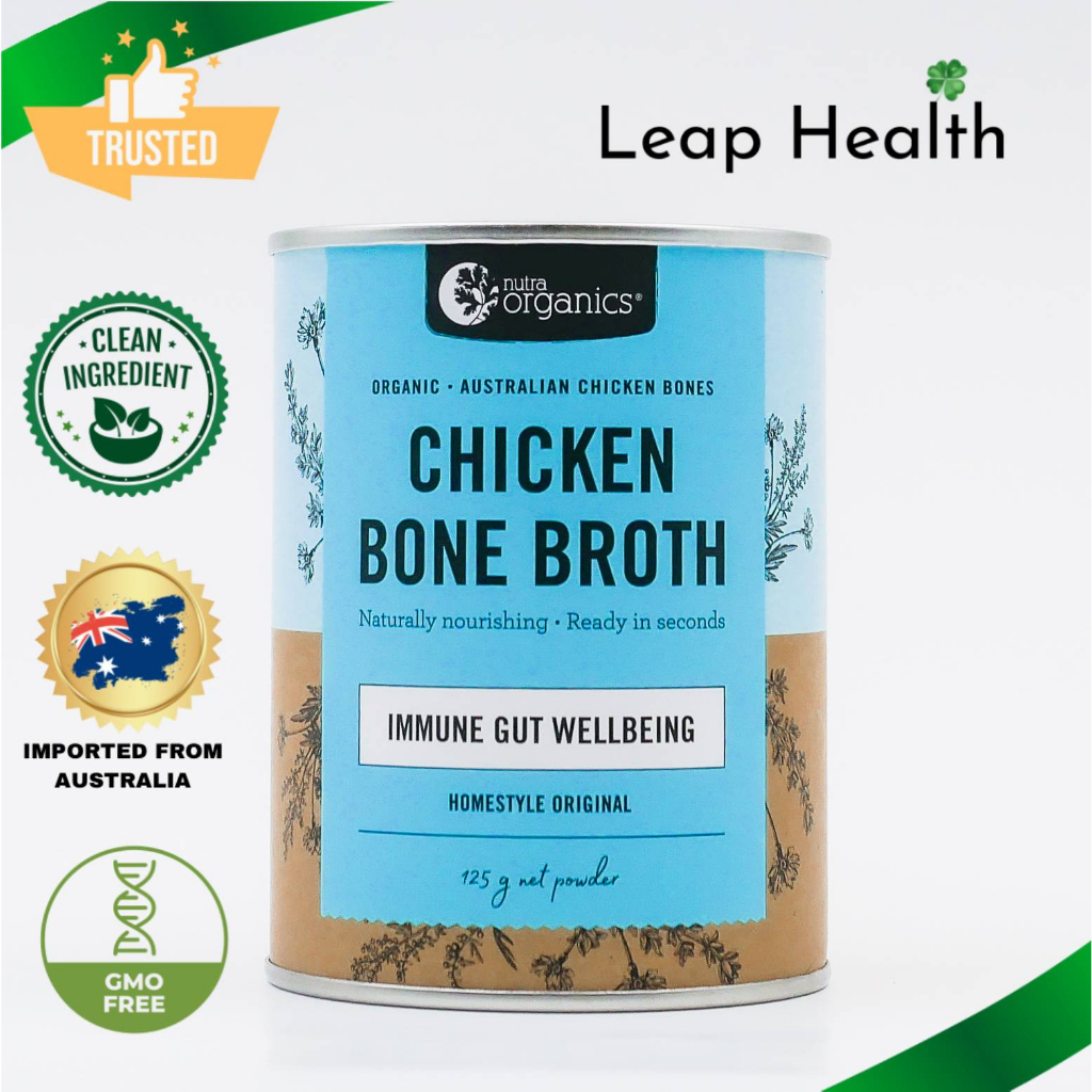 Nutra Organics Chicken Bone Broth HOMESTYLE ORIGINAL Low Sodium