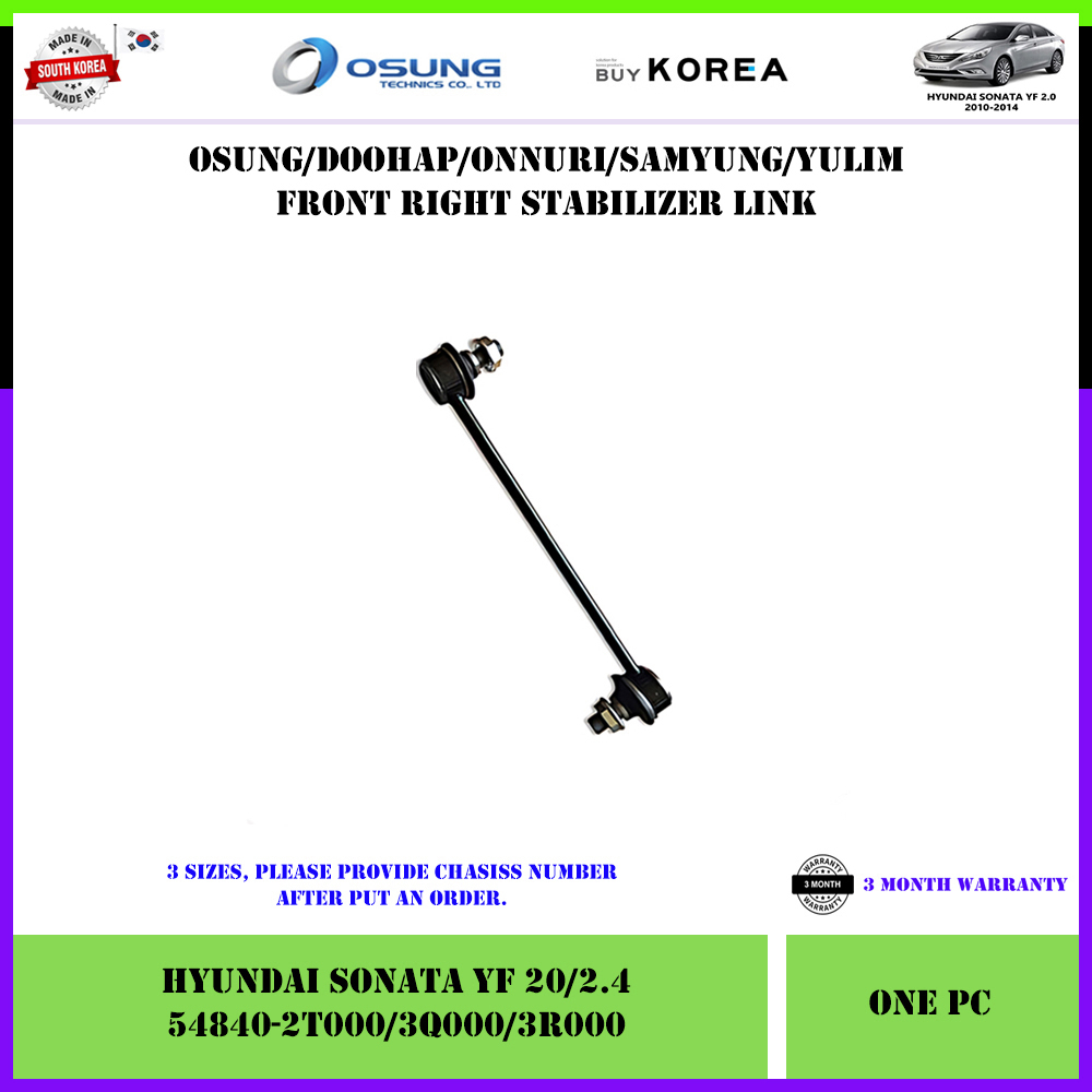 Hyundai Sonata YF 2010-2014 Front Stabilizer Link 1pc (Have 3 Sizes ...