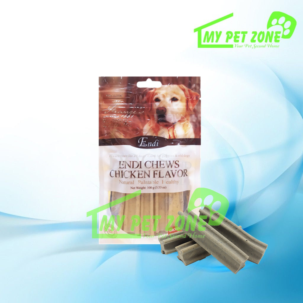 Endi Chicken Flavor Large Dental Chew Bone with Black Sesame Seed Dog