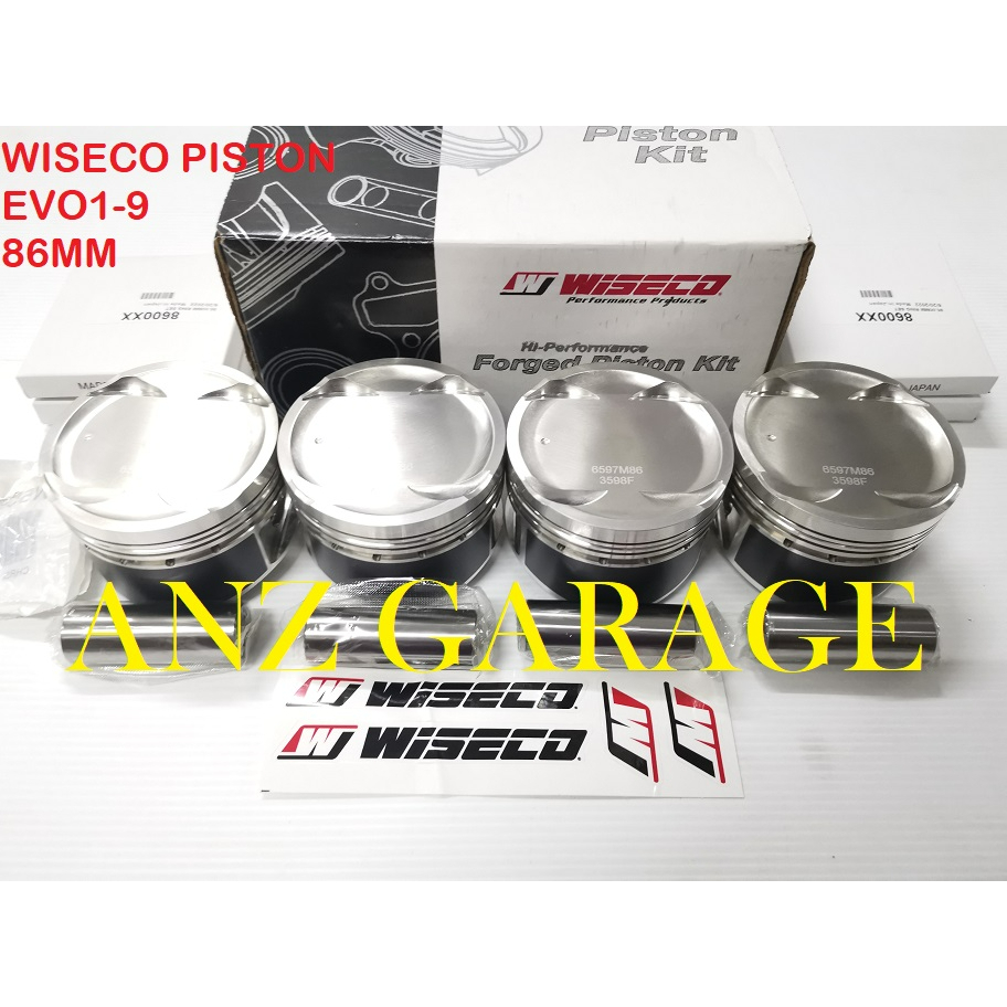 Wiseco 6668M87AP Mitsu Evo 4-9 HD2 Asymmetric Skirt Gas Ported Bore 87.00mm - Single Piston main image 0