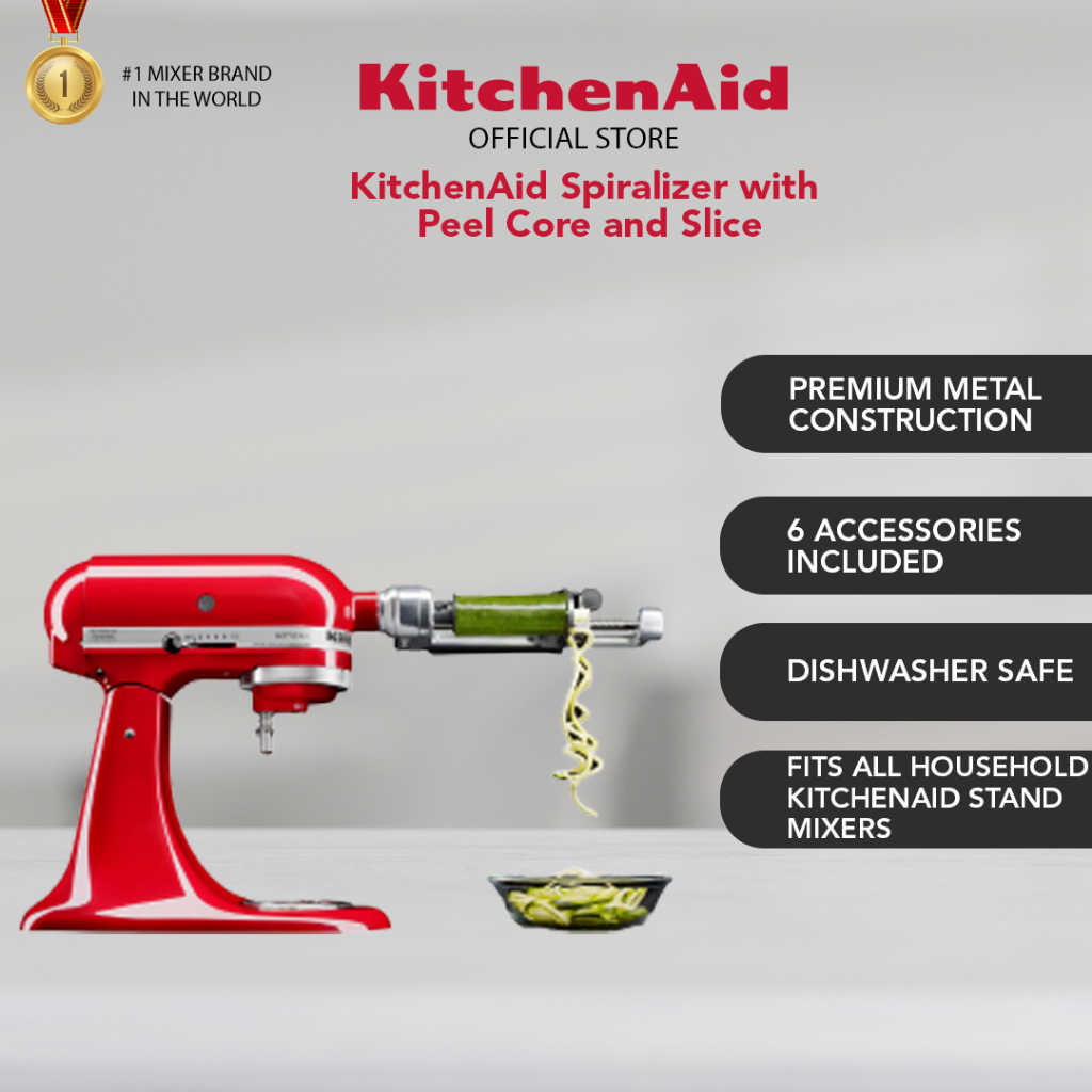 KitchenAid Attachment Spiralizer with Peel Core and Slice KSM1APC