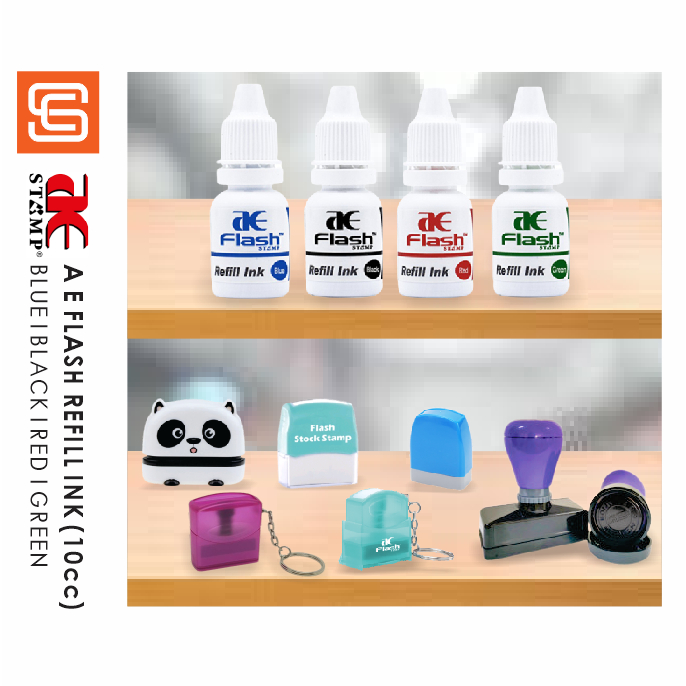 AE FLASH REFILL INK (10ML) FOR AE FLASH STAMP | Shopee Malaysia