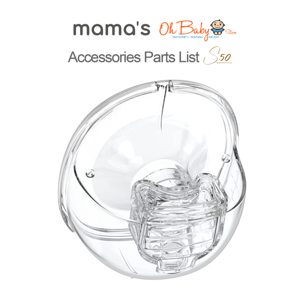 Mama's S50 Wearable Handsfree Breast Pump Accessories Parts List Set