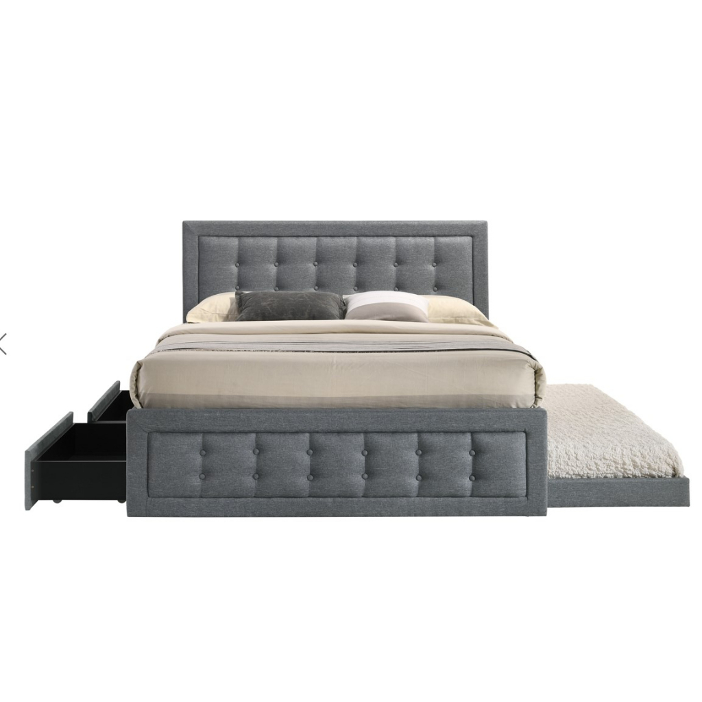 BED 3 in 1 198 Queen Single Double/Single Double Day Bed Frame Bedframe ...