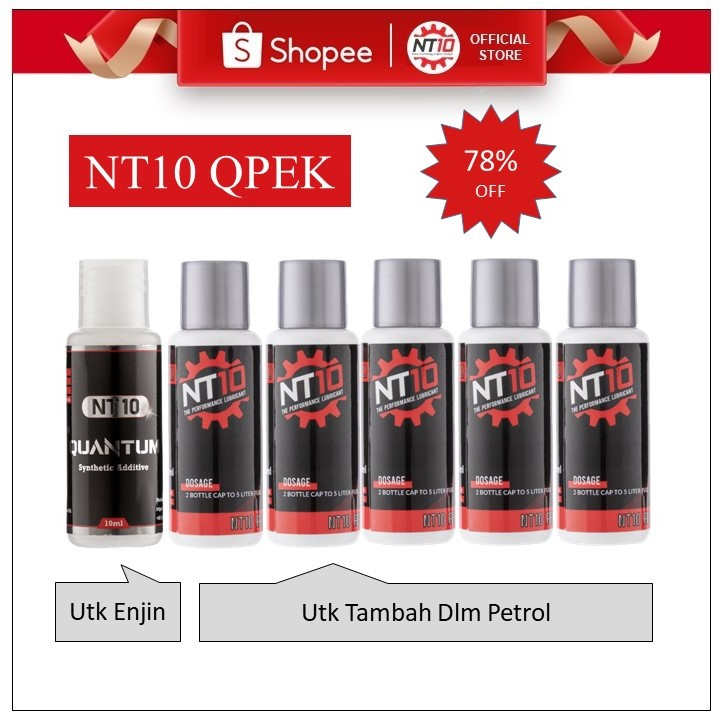 NT10 QPEK Motorcycle Engine Oil Treatment Petrol Additives Fuel