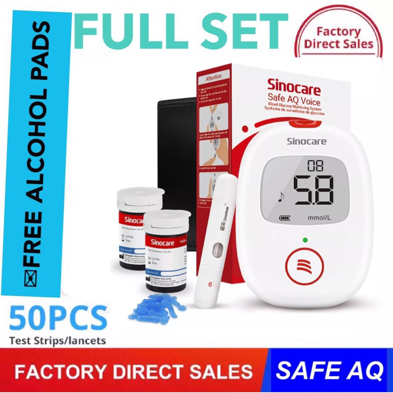 Safe-AQ Smart Kit Per Il Test Della Glicemia Con 50 Strisce Reattiva - Foto 6