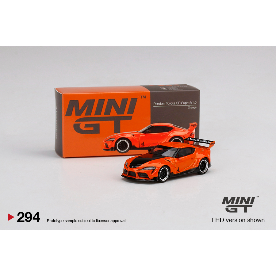 minigt pandem toyota GR Supra orange