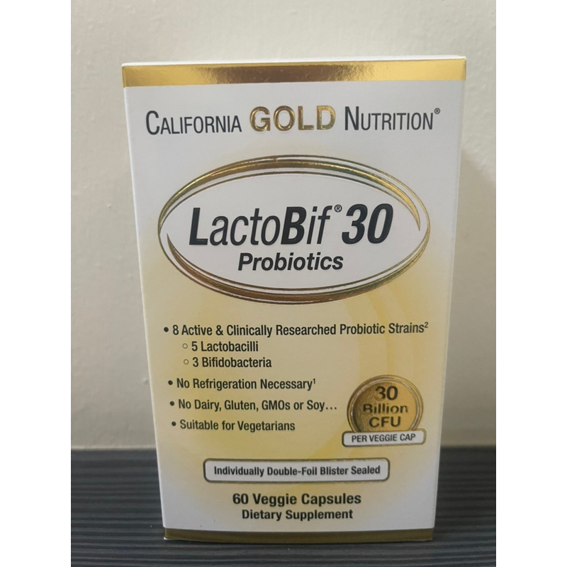 California Gold Nutrition LactoBif 30 Billion CFU Probiotic | Shopee ...