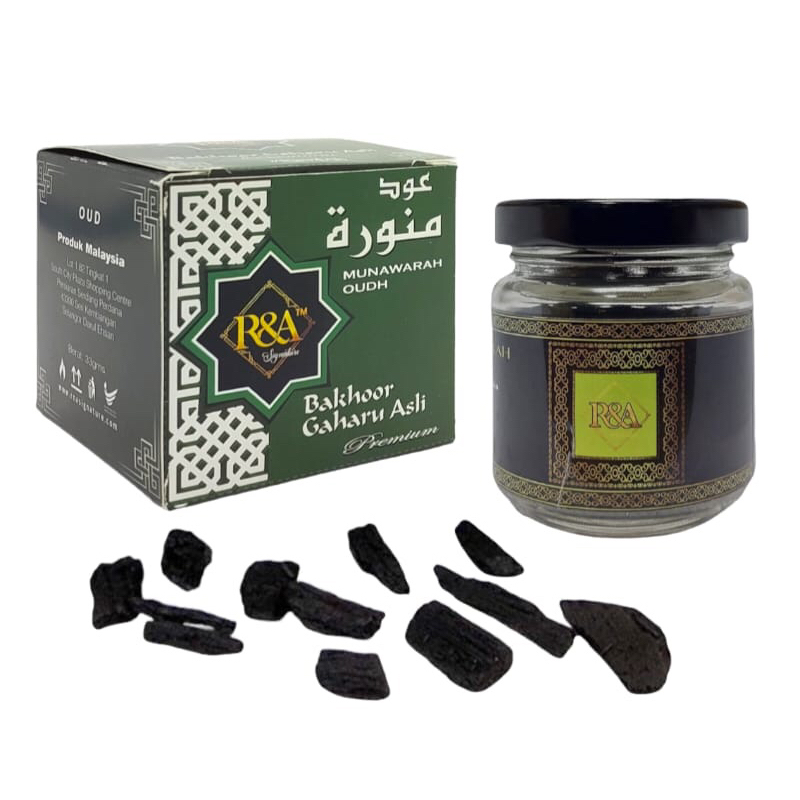 Al Munawarah OUDA Roudha RnA 30 gram original Oudh 33 gram Malaysia ...