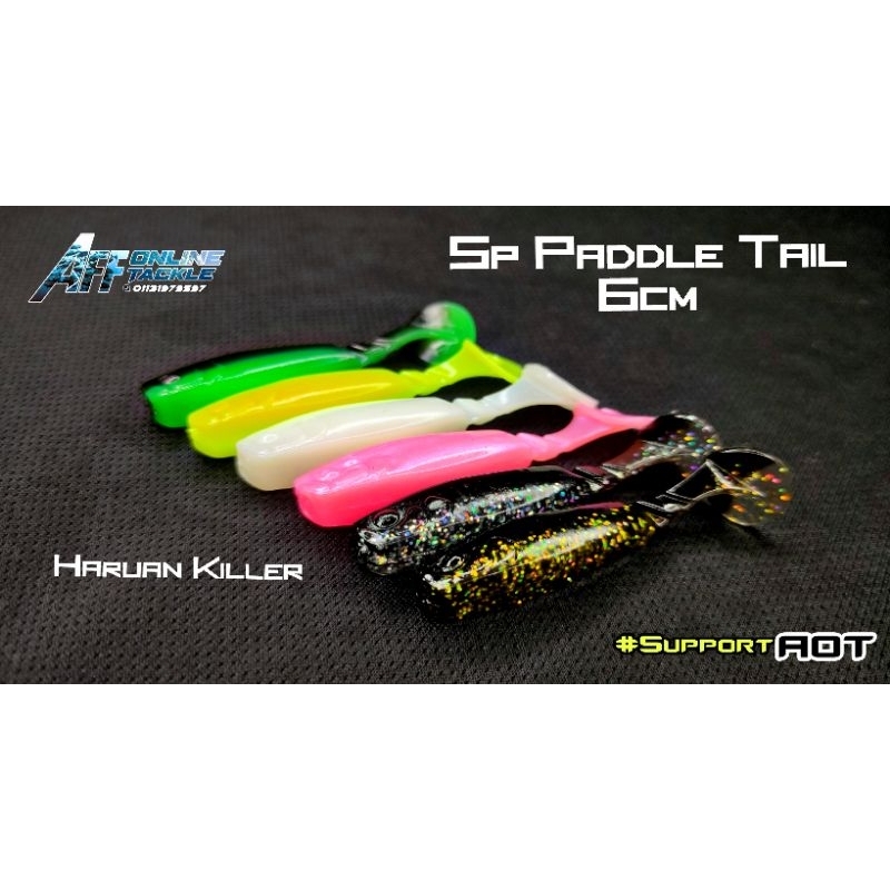 (READY STOK) SOFT PLASTIC LURE 2023 SOFT BAIT T TAIL 6CM 5EKOR DLM 1