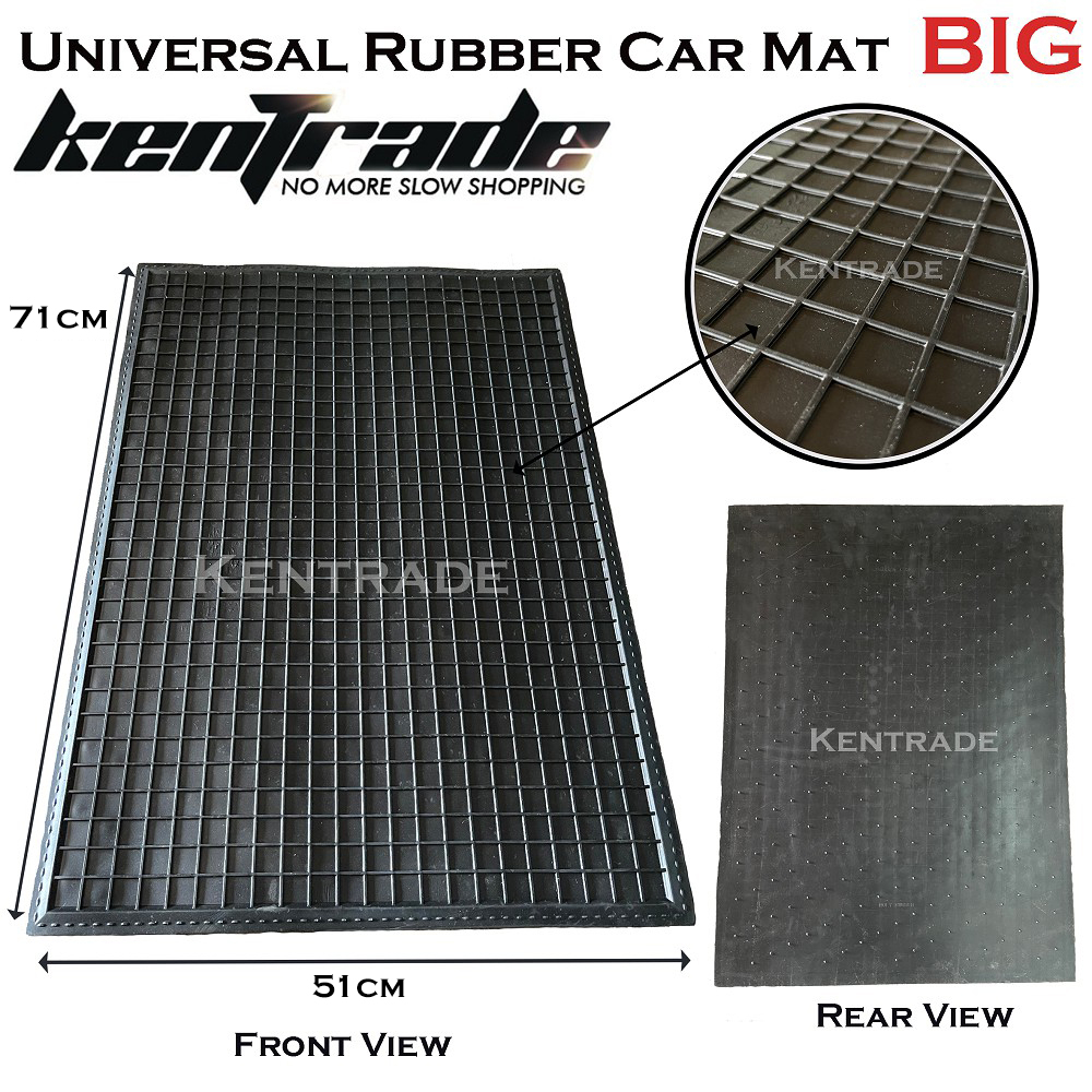 Universal AntiSlip Car Rubber Carpet/Floor Mat Large Shopee Malaysia