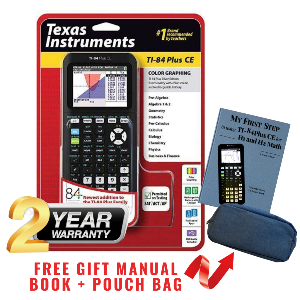 2 Years Warranty Texas Instruments TI 84 Plus CE Graphing Calculator   My 11134207 23010 512ddmatgdmv86