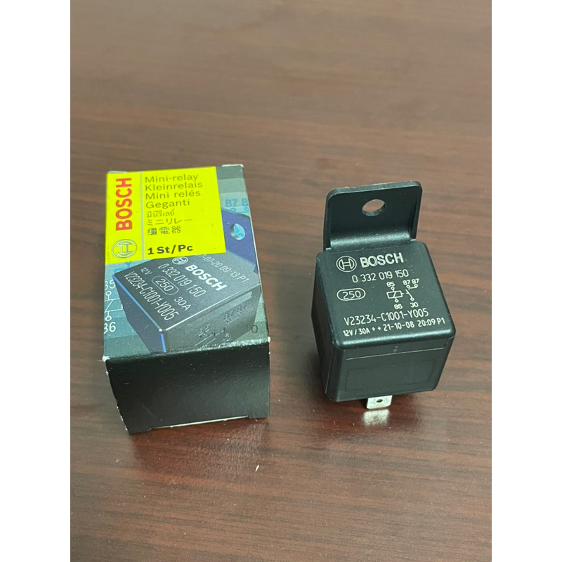 BOSCH 12V Universal 5 Pin Relay 30A Made In Portugal (Code = 0332019150 ...