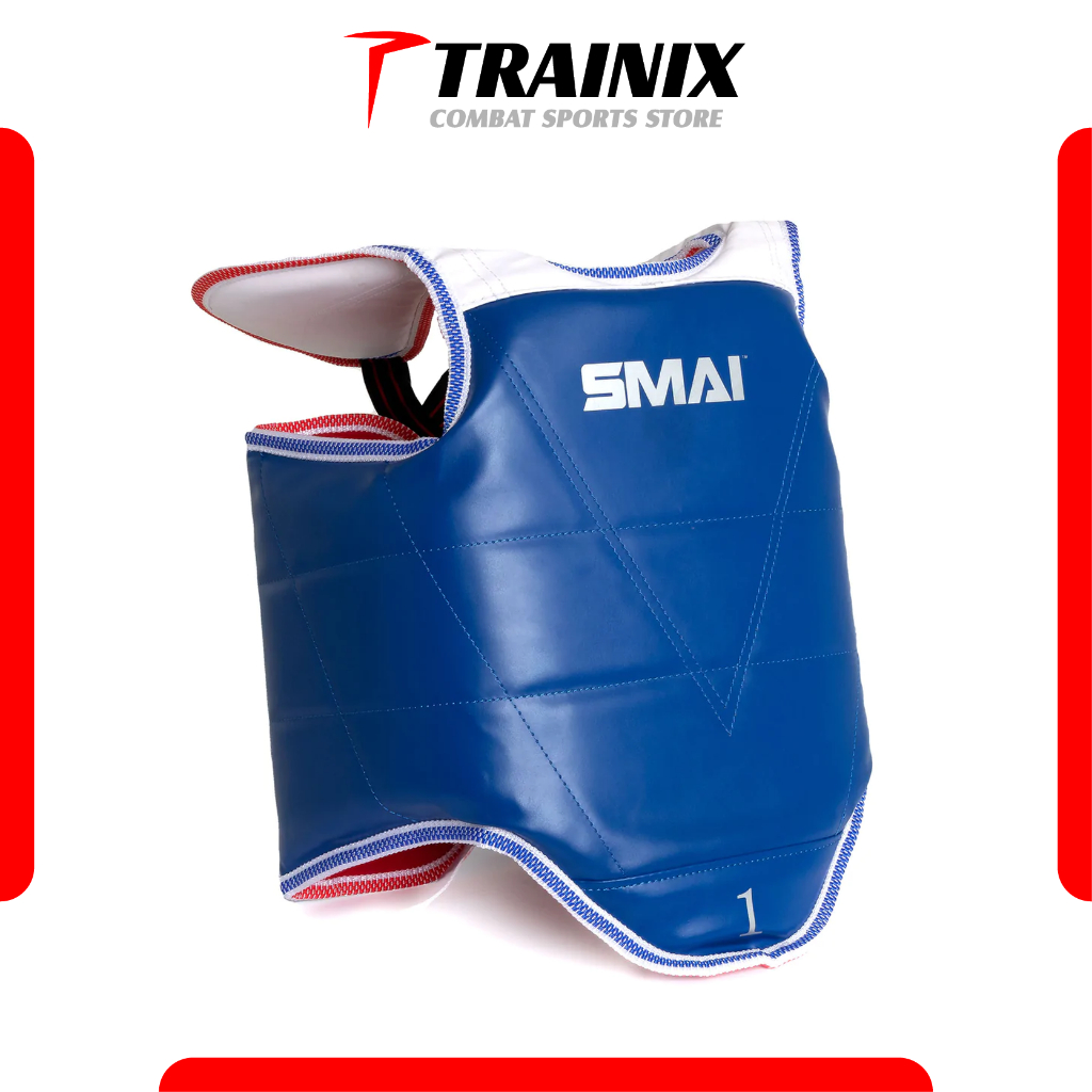 SMAI Taekwondo Chest Guard Reversible Sport Equipment Duo Color Blue