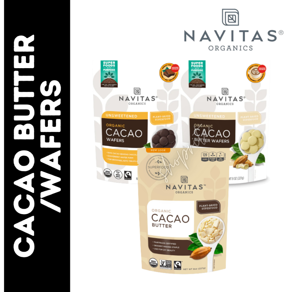 Navitas Organics Organic Cacao Butter / Wafers | Shopee Malaysia