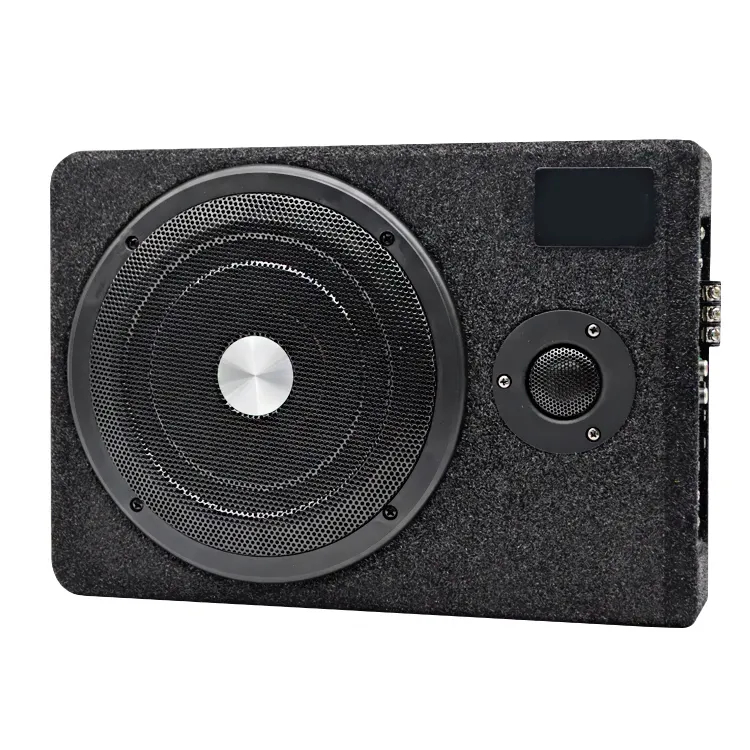 BOX ONLY Suoer hot Sale 8 inch subwoofer car audio under seat slim