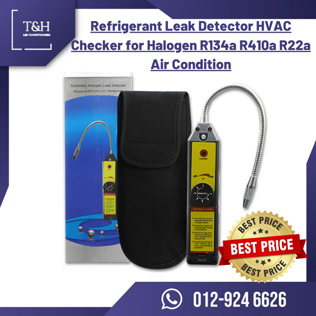 Portable Halogen Gas AC Freon Refrigerant Leak Detector Car Air