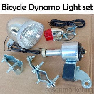 Bicycle dynamo best sale light set