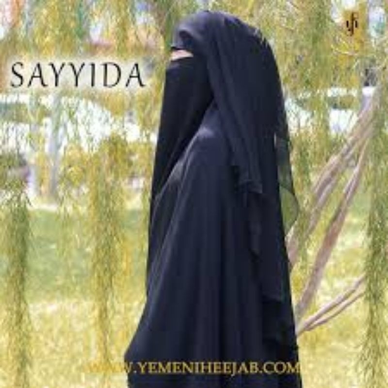 Niqab Sayyida Plain Niqab Yaman Asli Gred Aaa Yemeni Heejab Shopee Malaysia