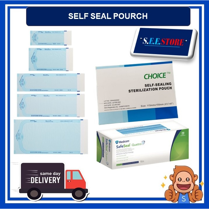 【Ship Today KL】Sterilization Pouch 200pcs Autoclavable Sterilisation