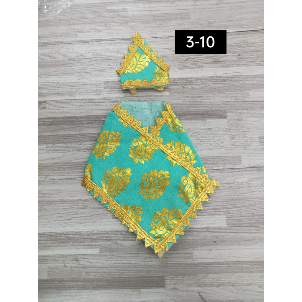 Sai Baba Dress_ Size_No. 4_Velvet for Idol height - 9 Inchs. main image 1