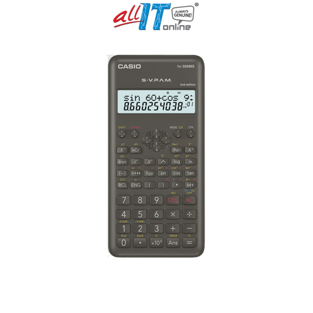 Casio Scientific Calculator FX 350MS 2nd Ed. Shopee Malaysia