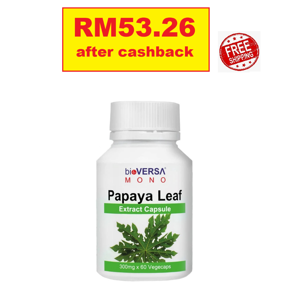 [RM53.26 after cashback] EXP10/24 BIOVERSA MONO PAPAYA LEAF EXTRACT
