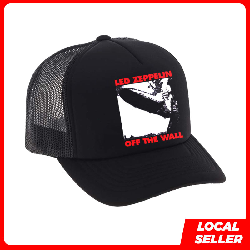 Vans Led Zeppelin Trucker Cap Rock Music Skateboard Adjustable Snapback Topi Shopee Malaysia