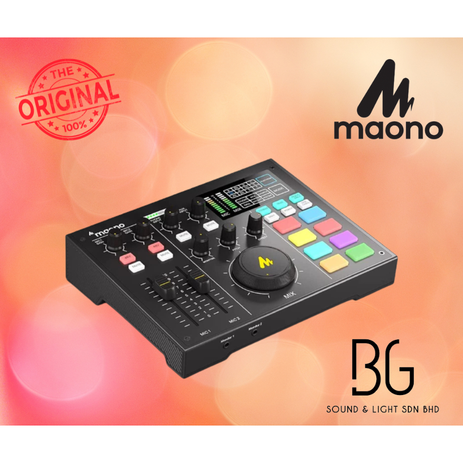Maono MAONOCASTER AU-AM100 All-In-One Podcast Production Studio ...