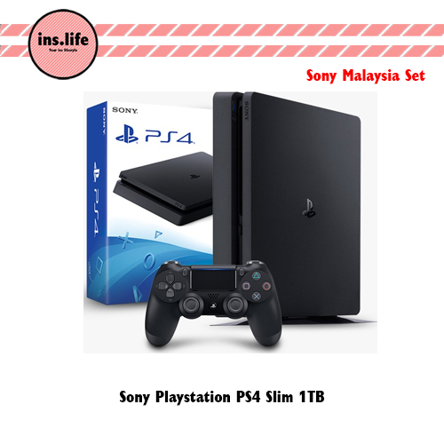 Sony Playstation 4 Slim 1TB (Sony Malaysia Set) + 3 Years Official