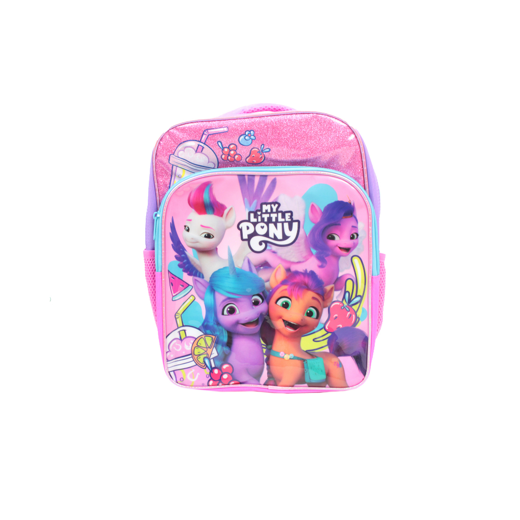 My Little Pony Movie Children Pre School Bag With Front Zipper Pouch