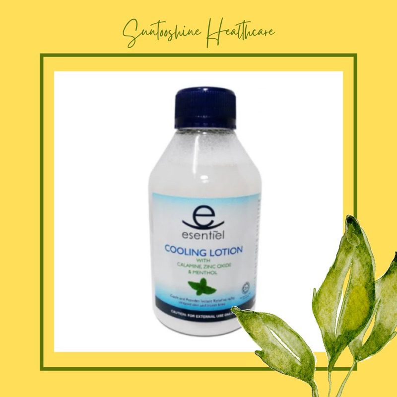 ESENTIEL COOL CALAMINE LOTION WITH MENTHOL 200ML (minor skin rashes