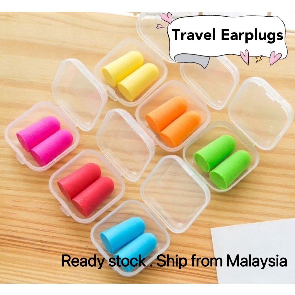 🔥Ready stock 🔥Travel Earplugs Noise Reduction Travel Sleeping Soft Ear ...