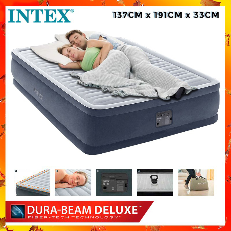 INTEX 67768 Size 1.37M DURA-BEAM Deluxe Fiber-Tech Technology ...