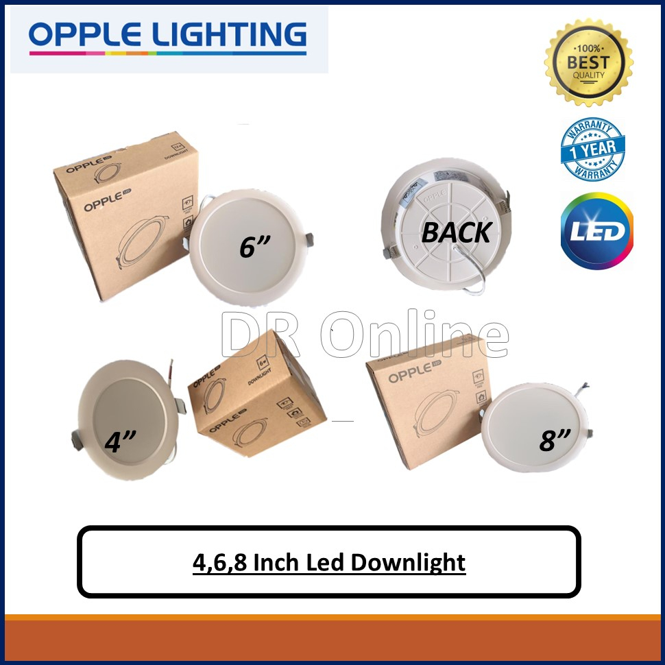 Opple LED Downlight Utility 6W 4Inch Daylight | Shopee Malaysia