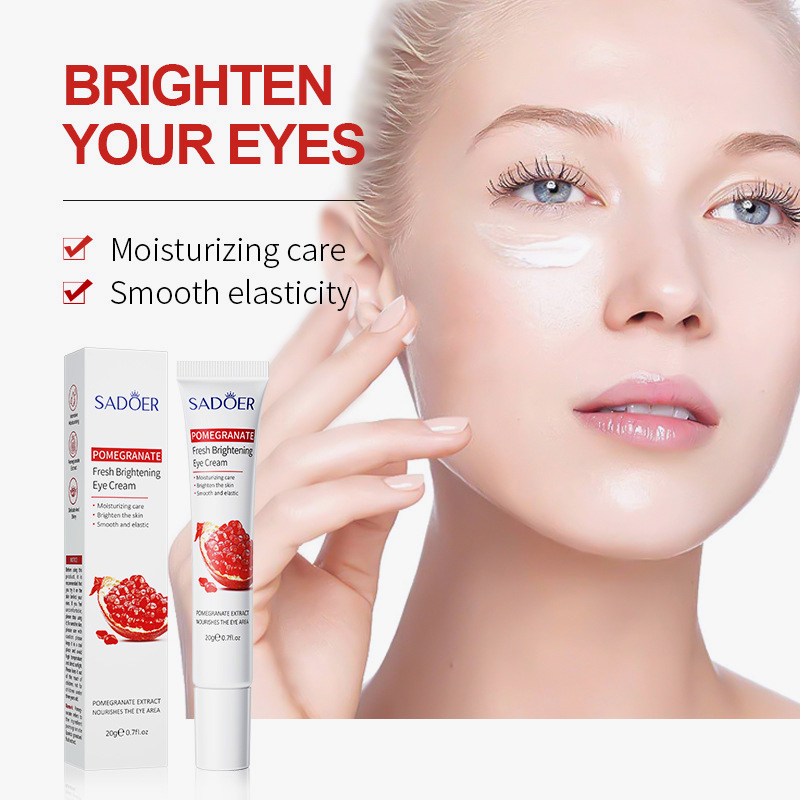 SADOER Pomegranate Fresh and Beautiful Eye Cream Moisturizes