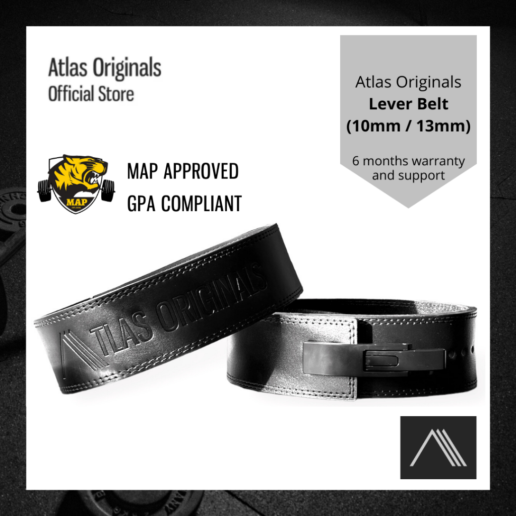 Atlas Originals Lever Belt, Gym Belt, Powerlifting Belt Shopee Malaysia